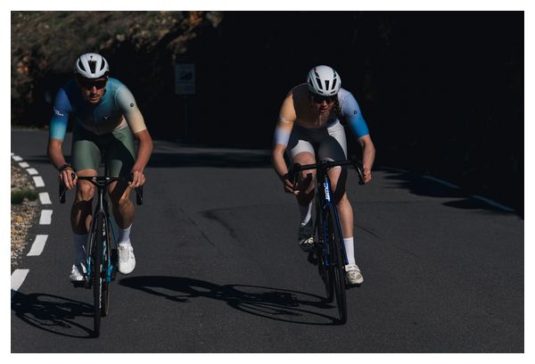 LeBram Race korte fietsbroek voor dames, parelgrijs