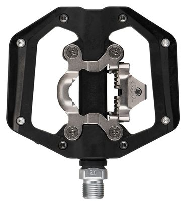 Pedales híbridos Shimano PD-EH510 SPD/planos, color negro