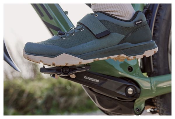 Pedales híbridos Shimano PD-EH510 SPD/planos, color negro