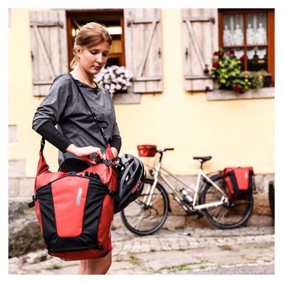 Ortlieb Back-Roller Pro Plus 70L Paar Fahrradtaschen Salsa Dark Chili Red