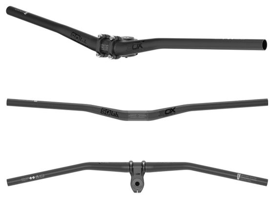 SQlab 3OX Carbon 12° Stuur 31,8 mm 780 mm Zwart