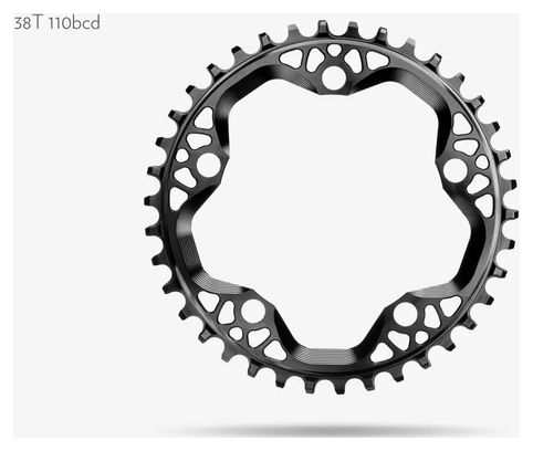 Smal Ride AbsoluteBlack CX Round 5 Arm 110 BCD Kettingbladen 12V Zwart