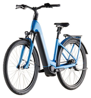 VTC Électrique Cube Kathmandu Hybrid Comfort Pro 800 Easy Entry Enviolo Trekking Courroie 800 Wh 700 mm Bleu Azure 2026