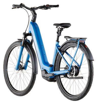 VTC Électrique Cube Kathmandu Hybrid Comfort Pro 800 Easy Entry Enviolo Trekking Courroie 800 Wh 700 mm Bleu Azure 2026
