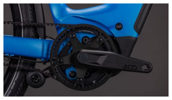 VTC Électrique Cube Kathmandu Hybrid Comfort Pro 800 Easy Entry Enviolo Trekking Courroie 800 Wh 700 mm Bleu Azure 2026