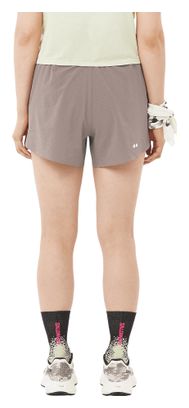 Short Salomon Sense Aero Stow 4in Marron Femme