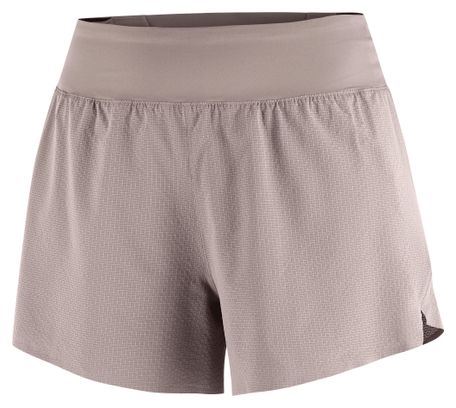 Short Salomon Sense Aero Stow 4in Marron Femme