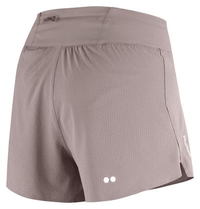 Short Salomon Sense Aero Stow 4in Marron Femme