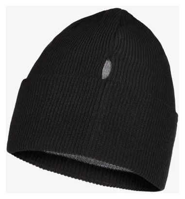 Buff Crossknit Unisex Beanie Black