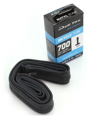 CHAMBRE A AIR VELO 700 x 25 A 28C DELI TIRE / WTP SCHRADER VS