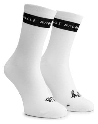 Chaussettes Sport Rogelli Casual Stripe - Unisexe - Blanc/Noir