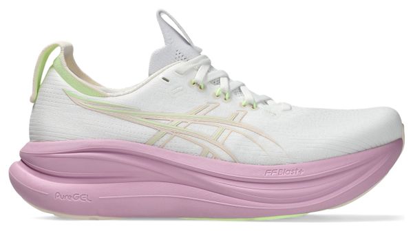 Asics Gel-Nimbus 28 Women's Running Shoes - White/Pink