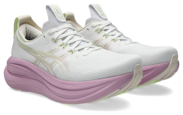 Asics Gel-Nimbus 28 Women's Running Shoes - White/Pink