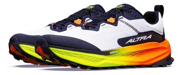 Altra Olympus 7 Trail-Schuhe für Herren, Weiß/Schwarz/Orange