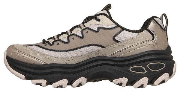 Chaussures de Randonnée Skechers D'Lite Max Beige/Noir Femme