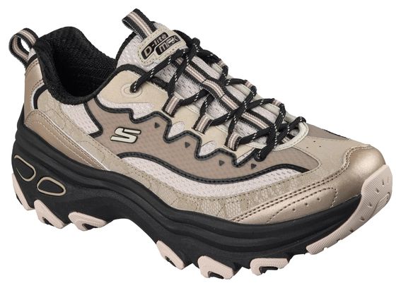 Chaussures de Randonnée Skechers D'Lite Max Beige/Noir Femme