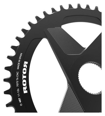 Round Rings 1X DM (Direct Mount) Plato Redondo Diente Universal 10/11/12/13 Velocidad Negro