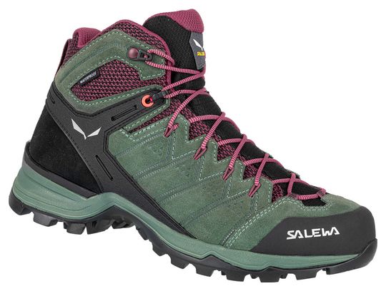 Damen-Wanderschuhe Salewa Alp Mate Mid Wp Grün