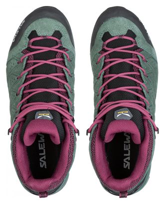 Women's Hiking Shoes Salewa Alp Mate Mid Wp Green