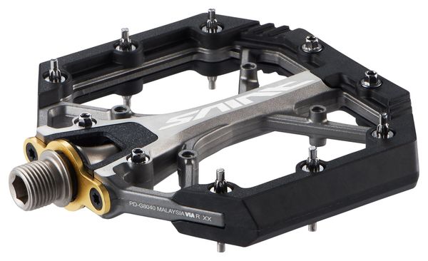 Paire de Pédales Plates Shimano Saint PD-G8040 Noir