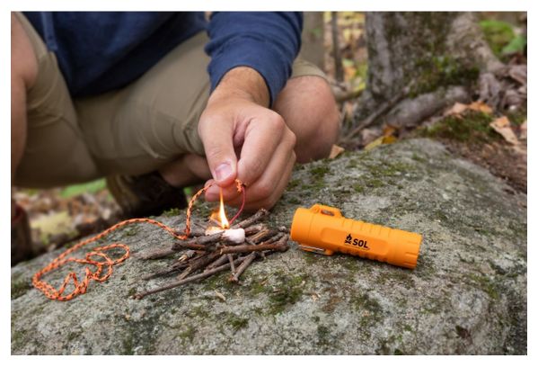 SOL Fire Lite Orange Gasless Lighter