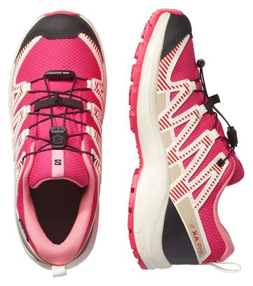 Zapatillas Trail Salomon XA Pro V8 Waterproof Rosa Niños