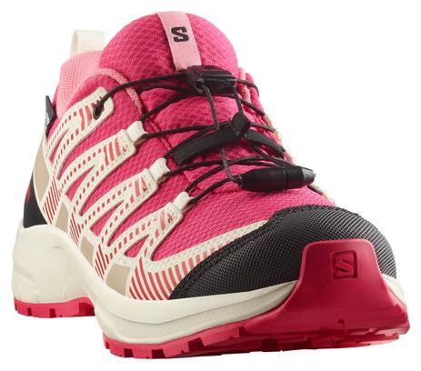 Zapatillas Trail Salomon XA Pro V8 Waterproof Rosa Niños