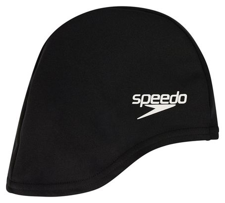 Speedo Polyester Cap Kinder-Schwimmkappe Schwarz