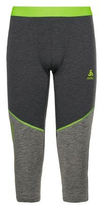 Odlo Revelstoke Performance Wool Warm 150 Grey / Green 3/4 Tights