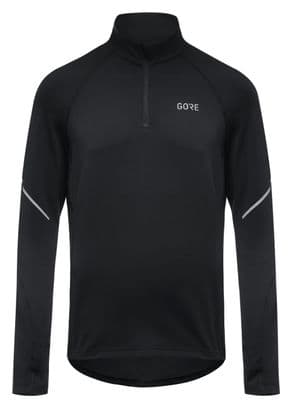 Gore Wear Mid Zip Long Sleeve Jersey Zwart