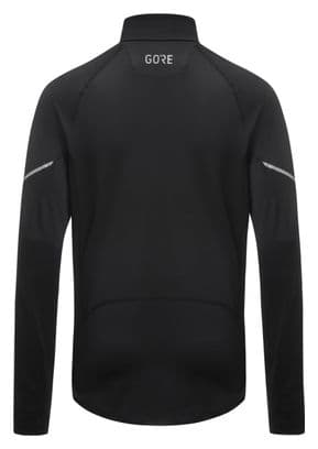 Gore Wear Mid Zip Long Sleeve Jersey Zwart