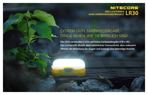 Nitecore LR30 - Lanterne de camping avec 205 lumens Gruen