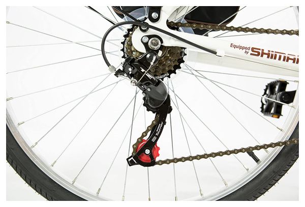 VTC Moma Bikes Hybrid 26'' Shimano 18V Blanc