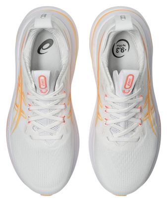 Chaussures Running Asics Gel-Nimbus 28 Blanc/Orange Femme