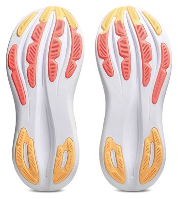 Chaussures Running Asics Gel-Nimbus 28 Blanc/Orange Femme