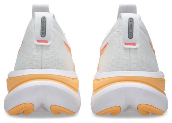 Chaussures Running Asics Gel-Nimbus 28 Blanc/Orange Femme