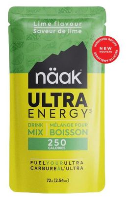 Sachet de boisson Énergétique Naak Ultra Energy Citron vert 72g