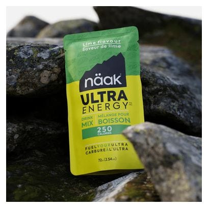 Sachet de boisson Énergétique Naak Ultra Energy Citron vert 72g