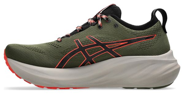 Asics Gel Nimbus 26 TR Running Shoes Khaki Red Uomo