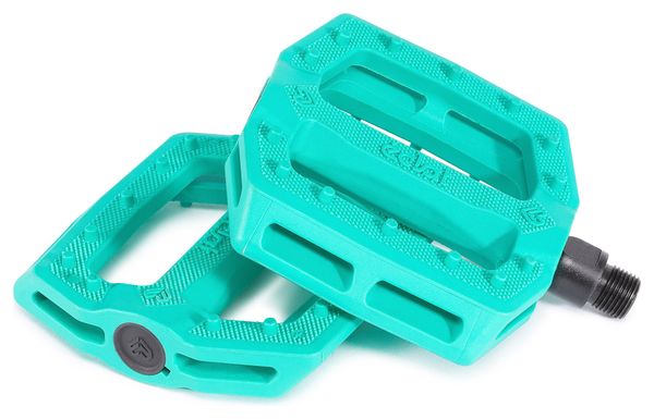 Pair of Eclat Slash Turquoise Blue Pedals