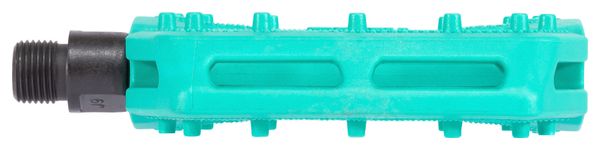 Pair of Eclat Slash Turquoise Blue Pedals