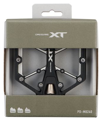 Pedales planos Shimano Deore XT PD-M8240, negros