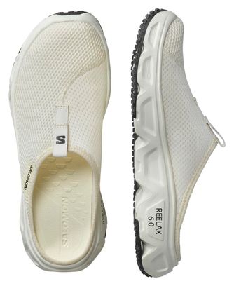 Salomon Reelax Slide 6.0 Recovery Shoes, White, Men's