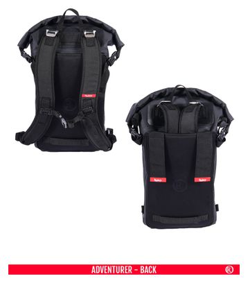 Rodeo Packs Adventurer Noir - sacoche 100% étanche convertible