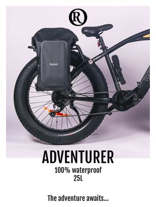 Rodeo Packs Adventurer Noir - sacoche 100% étanche convertible