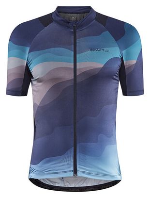 Craft Adv Endur Korte Mouw Jersey Blauw Multi Kleuren