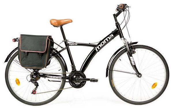VTC Moma Bikes Hybrid 26 Shimano 18V Noir Alltricks