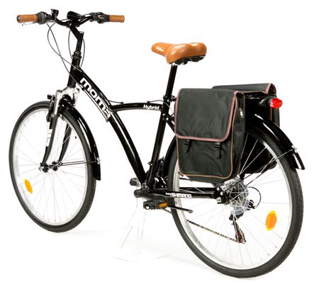 Moma Bikes Bicicleta Trekking / Paseo SHIMANO HYBRID 26', Alu, 18V, Susp. Delant.