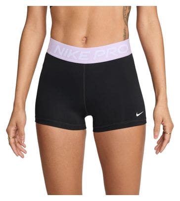 Pantalón Corto Nike Pro 8cm Negro Blanco Mujer