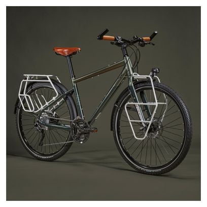 Bicicleta de viaje Riverside Touring 900 Shimano XT 10S 700mm Gris / Verde oscuro 2021